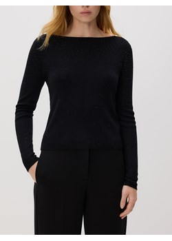 Reserved - Sweter z błyszczącą aplikacją - czarny ze sklepu Reserved w kategorii Swetry damskie - zdjęcie 187496813