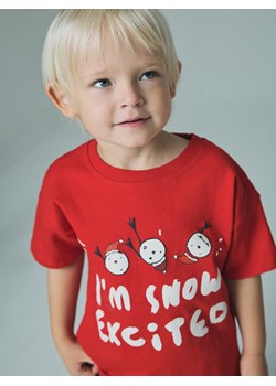 Reserved - Świąteczny t-shirt - czerwony ze sklepu Reserved w kategorii T-shirty chłopięce - zdjęcie 187496861