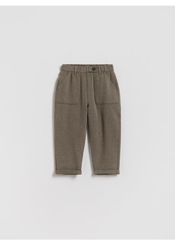Reserved - Tkaninowe spodnie - ciemnobrązowy ze sklepu Reserved w kategorii Spodnie chłopięce - zdjęcie 187496893