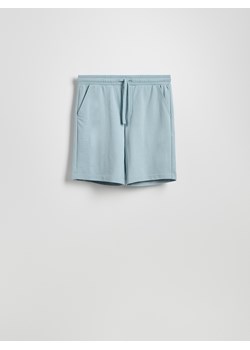 Reserved - Dresowe szorty regular fit - morski ze sklepu Reserved w kategorii Spodenki męskie - zdjęcie 187496920