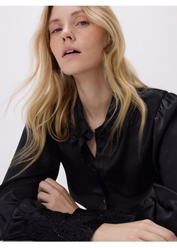 Reserved - Koszula z ozdobnym kołnierzem - czarny ze sklepu Reserved w kategorii Koszule damskie - zdjęcie 187497161