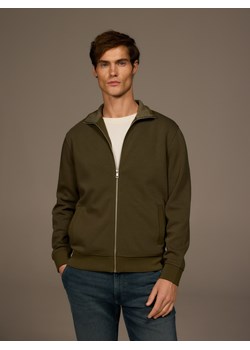 Reserved - Gładka bluza ze stójką - oliwkowy ze sklepu Reserved w kategorii Bluzy męskie - zdjęcie 187497241