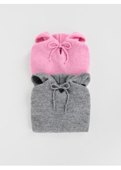 Reserved - Sweter z kapturem z wełną - szary ze sklepu Reserved w kategorii Swetry damskie - zdjęcie 187497300