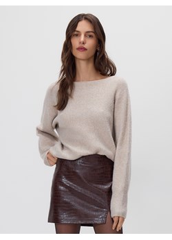 Reserved - Spódnica mini z imitacji skóry - ciemnobrązowy ze sklepu Reserved w kategorii Spódnice - zdjęcie 187497302