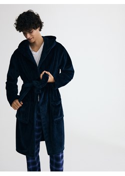 Reserved - Szlafrok z kapturem - granatowy ze sklepu Reserved w kategorii Szlafroki męskie - zdjęcie 187497473