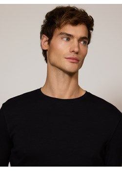 Reserved - Longsleeve super slim fit - czarny ze sklepu Reserved w kategorii T-shirty męskie - zdjęcie 187497510