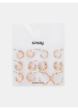 Sinsay - Kolczyki 6 pack - złoty ze sklepu Sinsay w kategorii Kolczyki - zdjęcie 187497912