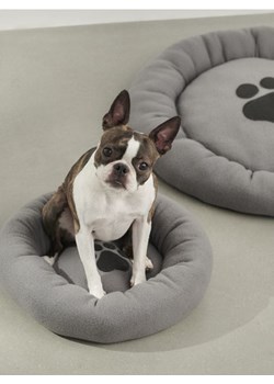 Sinsay - Okrągłe legowisko dla zwierząt z motywem łapy - szary ze sklepu Sinsay w kategorii Dla zwierząt - zdjęcie 187497921