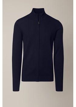 Sweter Granatowy Rozpinany z Wiskozą Riki ze sklepu Lancerto S.A. w kategorii Swetry męskie - zdjęcie 187498410