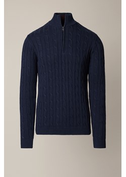 Sweter Granatowy Bawełniany Cutter ze sklepu Lancerto S.A. w kategorii Swetry męskie - zdjęcie 187498412