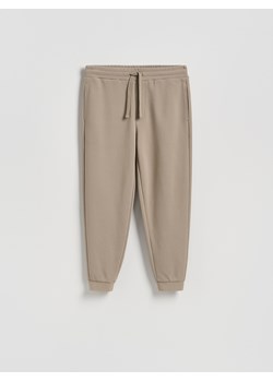 Reserved - Dresowe spodnie jogger z bawełną - brązowy ze sklepu Reserved w kategorii Spodnie męskie - zdjęcie 187498481