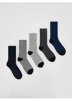 Reserved - 5 pack skarpet - szary ze sklepu Reserved w kategorii Skarpetki męskie - zdjęcie 187498483