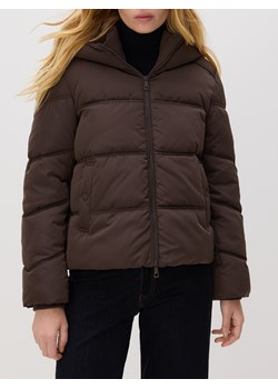 Reserved - Pikowana kurtka z kapturem - ciemnobrązowy ze sklepu Reserved w kategorii Kurtki damskie - zdjęcie 187498590