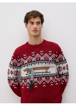 Reserved - Sweter ze świątecznym motywem - wielobarwny ze sklepu Reserved w kategorii Swetry męskie - zdjęcie 187498632