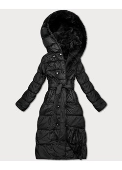Zimowa kurtka dwustronna futerko Minority czarna (P3-6020-1) ze sklepu goodlookin.pl w kategorii Kurtki damskie - zdjęcie 187498821