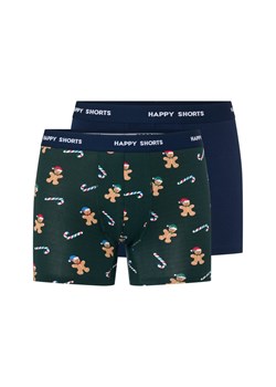 HAPPY SHORTS Bokserki w 2-paku Mężczyźni Bawełna jodłowy nadruk ze sklepu vangraaf w kategorii Majtki męskie - zdjęcie 187498891