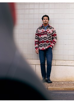 Reserved - Jeansy slim fit z efektem sprania - granatowy ze sklepu Reserved w kategorii Jeansy męskie - zdjęcie 187499530