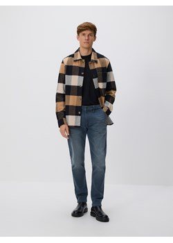 Reserved - Jeansy slim fit z efektem sprania - granatowy ze sklepu Reserved w kategorii Jeansy męskie - zdjęcie 187499531