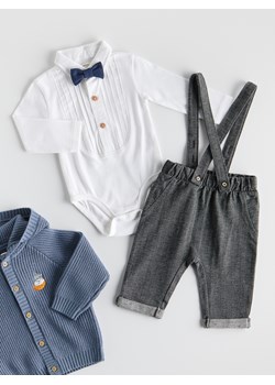 Reserved - Spodnie z odpinanymi szelkami - ciemnoszary ze sklepu Reserved w kategorii Spodnie i półśpiochy - zdjęcie 187499731