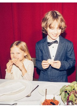 Reserved - Marynarka z wiskozą - granatowy ze sklepu Reserved w kategorii Marynarki i garnitury chłopięce - zdjęcie 187499832