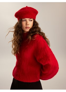 Reserved - Sweter z alpaką - czerwony ze sklepu Reserved w kategorii Swetry damskie - zdjęcie 187499853