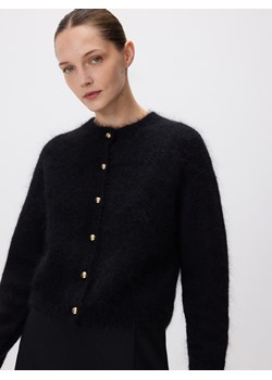 Reserved - Kardigan z moherem - czarny ze sklepu Reserved w kategorii Swetry damskie - zdjęcie 187499860
