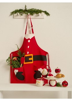 Sinsay - Fartuch kuchenny z motywem Świętego Mikołaja - czerwony ze sklepu Sinsay w kategorii Fartuchy kuchenne - zdjęcie 187500422