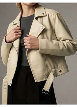 Sinsay - Kurtka ramoneska - kremowy ze sklepu Sinsay w kategorii Kurtki damskie - zdjęcie 187500474