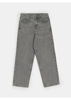 Sinsay - Jeansy baggy z efektem sprania - szary ze sklepu Sinsay w kategorii Spodnie dziewczęce - zdjęcie 187500492