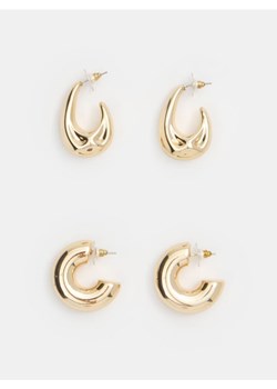 Sinsay - Kolczyki z błyszczącym wykończeniem 2 pack - złoty ze sklepu Sinsay w kategorii Kolczyki - zdjęcie 187500511