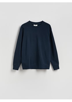 Reserved - Bawełniana bluza oversize - granatowy ze sklepu Reserved w kategorii Bluzy męskie - zdjęcie 187501420