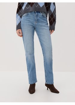Reserved - Jeansy straight leg - niebieski ze sklepu Reserved w kategorii Jeansy damskie - zdjęcie 187501493