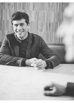 Reserved - Marynarka slim fit z wiskozą - ciemnozielony ze sklepu Reserved w kategorii Marynarki męskie - zdjęcie 187501550