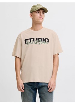 Jack &amp; Jones Koszulka &quot;Yuki&quot; w kolorze beżowym ze sklepu Limango Polska w kategorii T-shirty męskie - zdjęcie 187501854