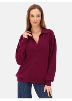 Sweter z kołnierzykiem typu polo z wełną L'AF Lara ze sklepu Eye For Fashion w kategorii Swetry damskie - zdjęcie 187503062