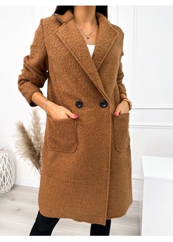 Brązowy Płaszcz z Kieszeniami ze sklepu ModnaKiecka.pl w kategorii Płaszcze damskie - zdjęcie 187503330