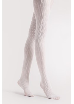 Rajstopy Fiore Stereo 40 DEN G6074 white ze sklepu kontri.pl w kategorii Rajstopy - zdjęcie 187503410