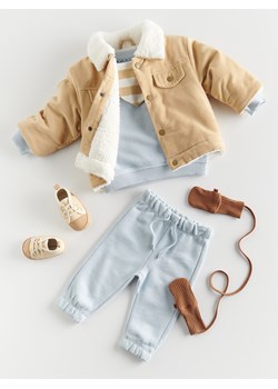 Reserved - Sztruksowa kurtka sherpa - beżowy ze sklepu Reserved w kategorii Odzież dla niemowląt - zdjęcie 187503531