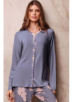 Rozpinana piżama damska 3827 Garden, Kolor szary-wzór, Rozmiar M, Lormar ze sklepu Primodo w kategorii Piżamy damskie - zdjęcie 187504562