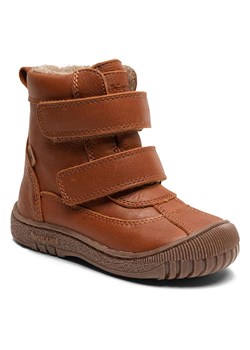 bisgaard Skórzane botki zimowe w kolorze jasnobrązowym ze sklepu Limango Polska w kategorii Buty zimowe dziecięce - zdjęcie 187504612