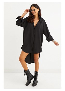 trendyol Sukienka koszulowa w kolorze czarnym ze sklepu Limango Polska w kategorii Sukienki - zdjęcie 187504643