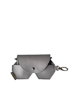 popielate skórzane etui na okulary ze sklepu Słoń Torbalski w kategorii Etui - zdjęcie 187506721