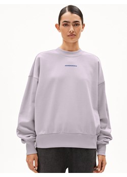 ARMEDANGELS Bluza damska - Alizaa Kobiety Bawełna bzowy nadruk ze sklepu vangraaf w kategorii Bluzy damskie - zdjęcie 187506774