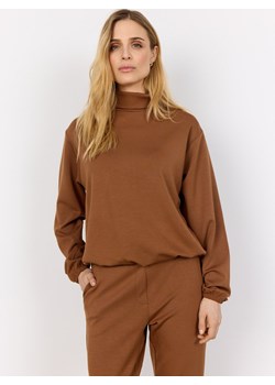 soyaconcept® Bluza damska - SC-Banu Kobiety Sztuczne włókno czekoladowy jednolity ze sklepu vangraaf w kategorii Bluzy damskie - zdjęcie 187506782