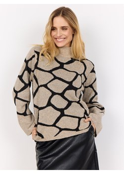 soyaconcept® Damski sweter z dzianiny z wełną - SC-Ancona Kobiety Sztuczne włókno melanżowy wzorzysty ze sklepu vangraaf w kategorii Swetry damskie - zdjęcie 187506783