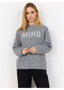 soyaconcept® Sweter damski z dzianiny - SC-Audrey Kobiety Sztuczne włókno szary marmurkowy ze sklepu vangraaf w kategorii Swetry damskie - zdjęcie 187506784