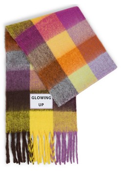 Verb To Do Damski tkany szalik Kobiety Sztuczne włókno lila w kratkę ze sklepu vangraaf w kategorii Szaliki i chusty damskie - zdjęcie 187506803