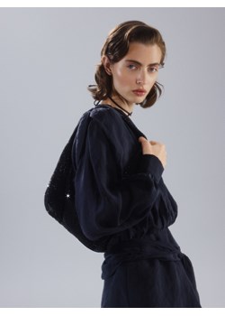 Reserved - Torebka hobo ze strassem - czarny ze sklepu Reserved w kategorii Torebki damskie - zdjęcie 187506874