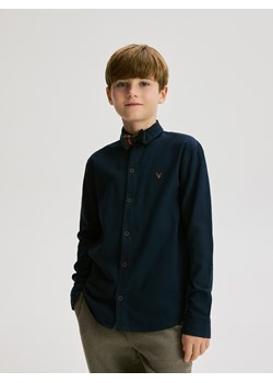 Reserved - Bawełniana koszula z muszką - granatowy ze sklepu Reserved w kategorii Koszule chłopięce - zdjęcie 187507431