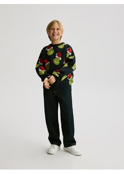 Reserved - Świąteczny sweter Grinch - granatowy ze sklepu Reserved w kategorii Bluzy chłopięce - zdjęcie 187507440